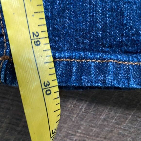 BABY PHAT vintage Y2K Dark Blue flare jeans juniors denim silver label sz 11 EUC - Picture 12 of 16